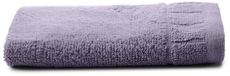 Photo 1 of Calvin Klein Home Sculpted Grid Bath Towel, Bellflower Purple 30x54