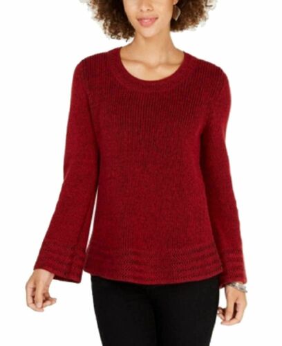 Photo 1 of SIZE PETITE M STYLE & CO WOMEN'S KNIT SWEATER SCARLET WINE