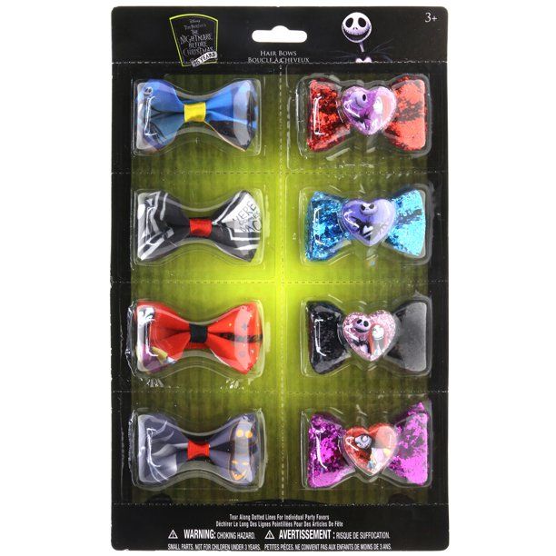 Photo 1 of Disney Nightmare Before Christmas 8pk Hair Bows