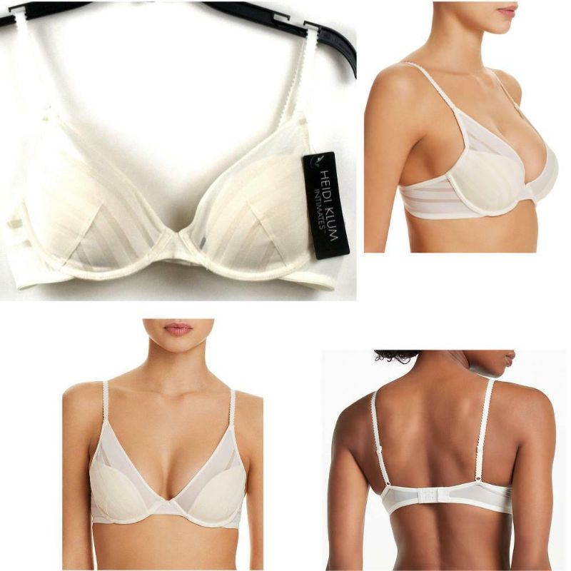 Photo 1 of Heidi Klum Intimates Nightshade Fling Contour Plunge Bra (H22-1514) 34D/Gardenia