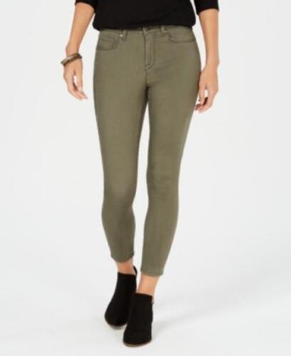 Photo 1 of Size 12  Style & Co Women's Super Skinny Brushed Olive Ankle Jeans
Mid-Rise