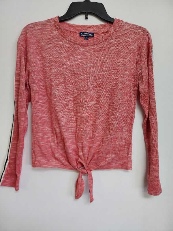 Photo 1 of SIZE XS FRESHMAN CROPPED LONG SLEEVE TOP RED