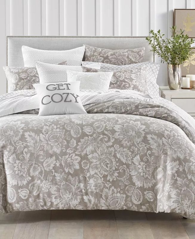 Photo 1 of FULL/QUEEN CHARTER CLUB DAMASK DESIGNS JACOBEAN COMFORTER SET
STYLE: JACOBEAN SMOKE/ 300 THREAD COUNT
INCLUDES: COMFORTER AND 2 SHAMS


