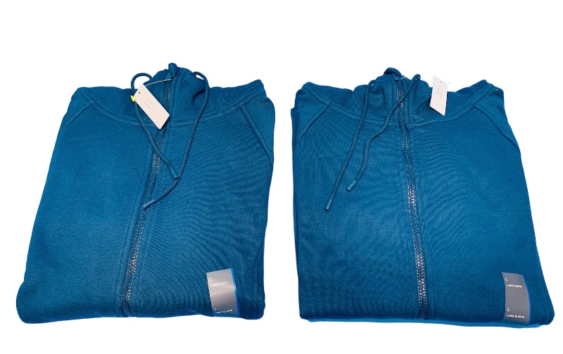 Photo 1 of 849886… 2 ladies size large hooded sweat jackets