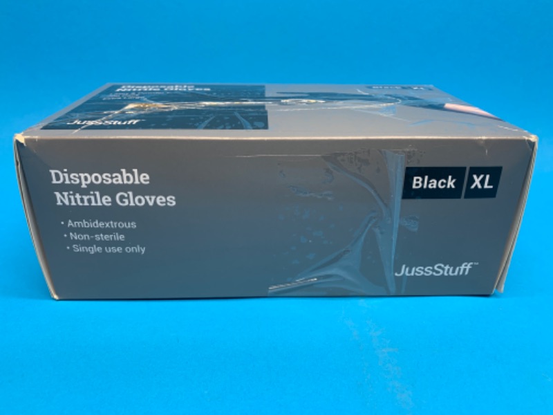 Photo 2 of 849947…200 count black nitrile gloves size xl