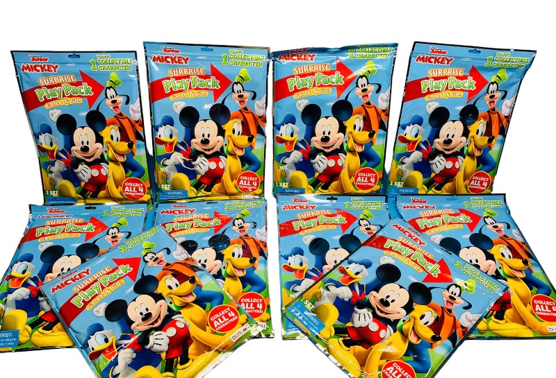 Photo 1 of 849965…10 Disney Mickey surprise play packs- stickers, coloring book, stencil, crayons and more