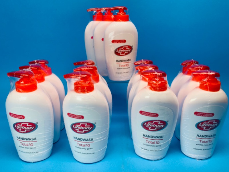 Photo 1 of 849984…15 lifebuoy total 10 handwash soap bottles 8.45 oz. Each 