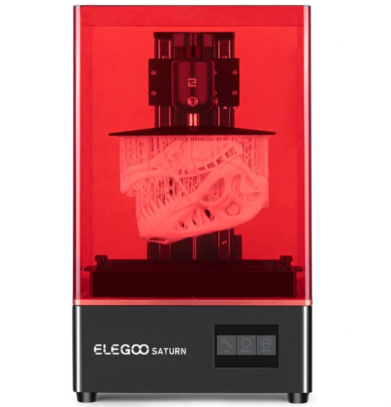 Photo 1 of ELEGOO SATURN MSLA 4K 8.9IN MONOCHROME LCD RESIN 3D PRINTER