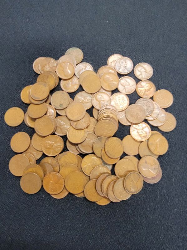 Photo 1 of 100 Wheat Pennies