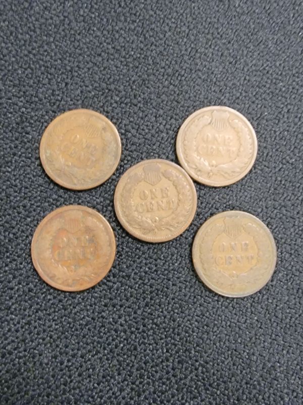 Photo 2 of 5 Indian Pennies