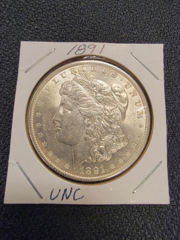 Photo 1 of 1891 Morgan Dollar Uncirculated