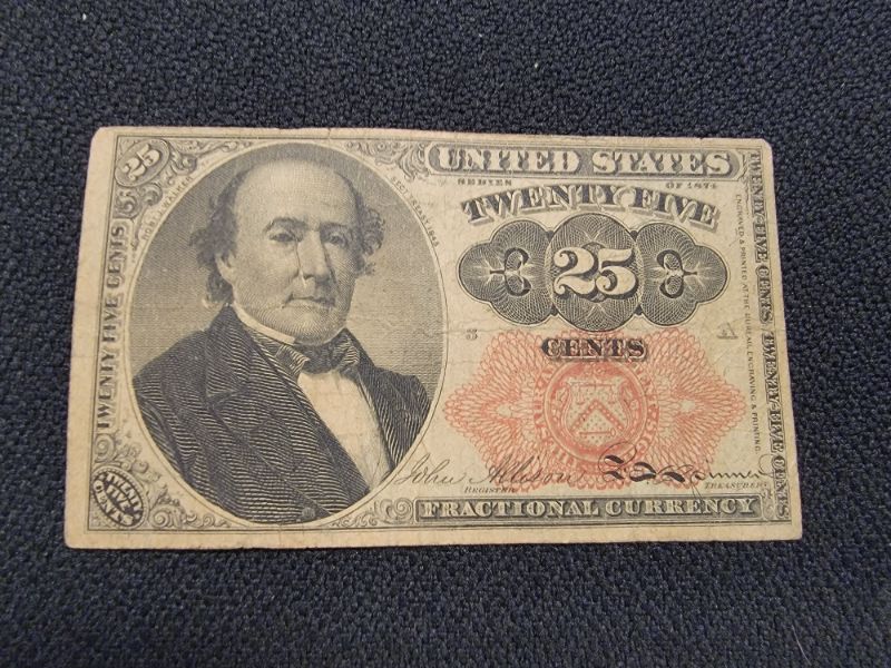 Photo 1 of 1874  25 Cent Fractional Currency