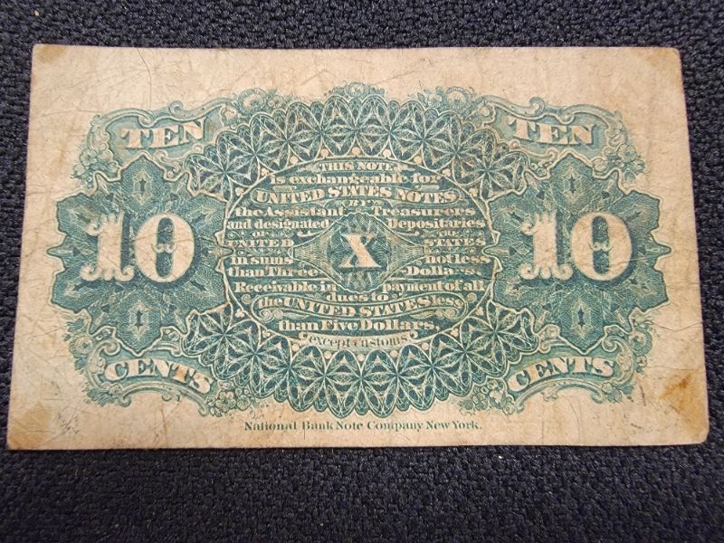 Photo 2 of 1863  10 Cent Fractional Currency