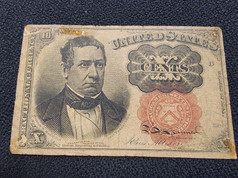 Photo 1 of 1863  10 Cent Fractional Currency