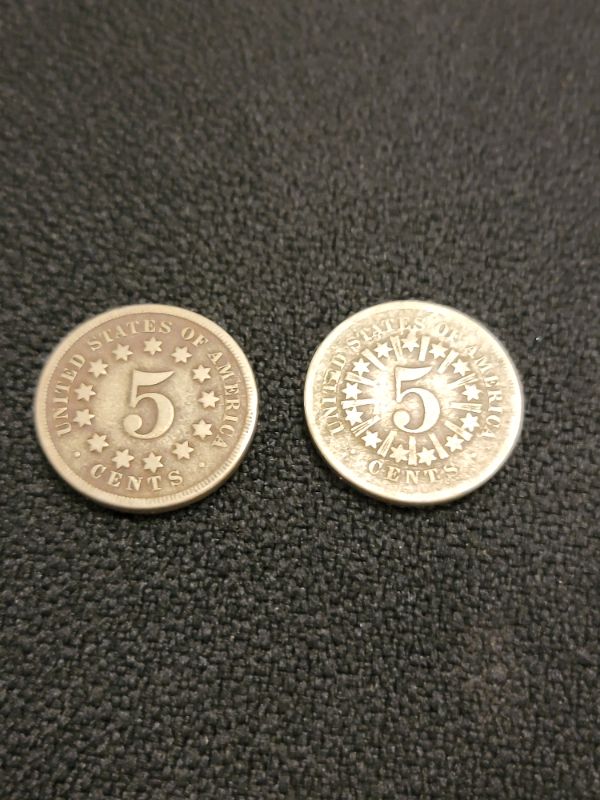 Photo 1 of 2 Shield Nickels