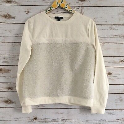 Photo 1 of Jessica Simpson Women's Junior Ivory Melody Fleece Textured Sweater Size M