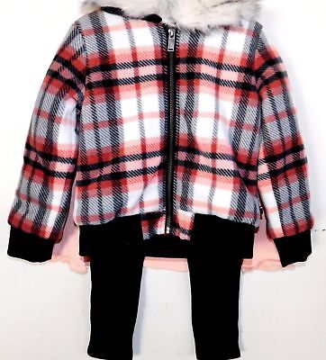 Photo 1 of Tommy Hilfiger Girls 3 Piece plaid Jacket Set Size 5
Bomber jacket, leggings and long sleeve tee