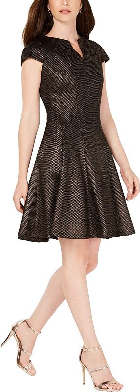 Photo 1 of JULIA JORDAN Women's Special Occasion Mesh Jacquard Fit & Flare Dress Size 10