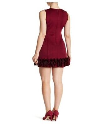 Photo 2 of Donna Ricco Women's Special Occasion Wine Dress Sleeveless Ruffle Bottom Size 10