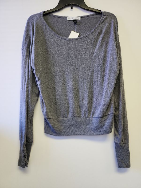 Photo 1 of PLANET GOLD WOMEN'S JUNIOR CROPPED SWEATSHIRT GRAY SIZE L