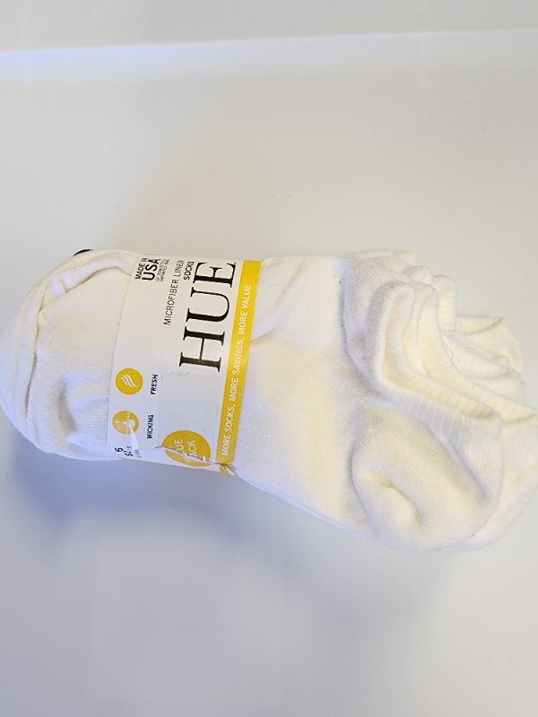 Photo 1 of Hue Women's Socks (Micro Liner 6 Pair Pack), White