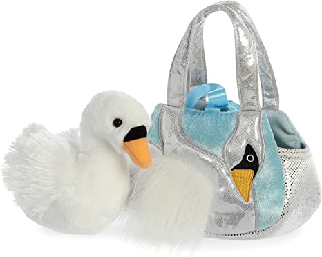 Photo 2 of Aurora - Plush Pet Carrier - 7" Fiona Swan Carrier