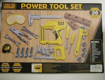 Photo 2 of Realistic Toy Real Action Power Workshop Tool Set - 26 pieces