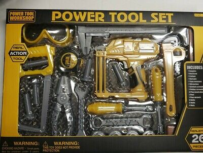 Photo 1 of Realistic Toy Real Action Power Workshop Tool Set - 26 pieces