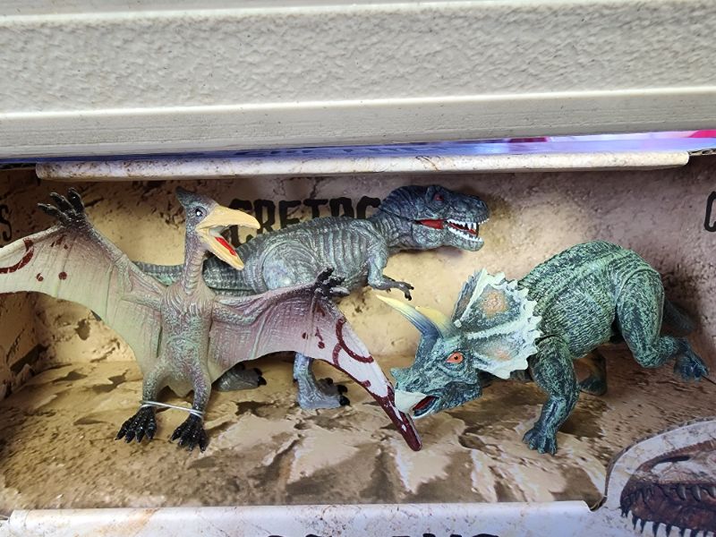 Photo 2 of Dinosaur Toy Playset Educational Realistic 3 Pack Figures Set