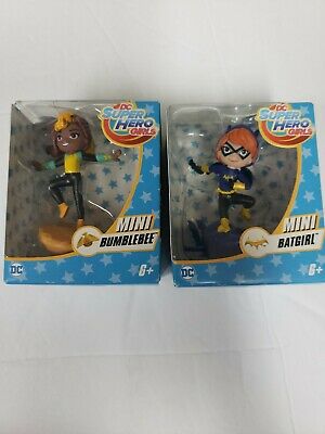 Photo 1 of Lot Of 2 DC Super Hero Girls 3" Mini Dolls Batgirl & Bumblebee