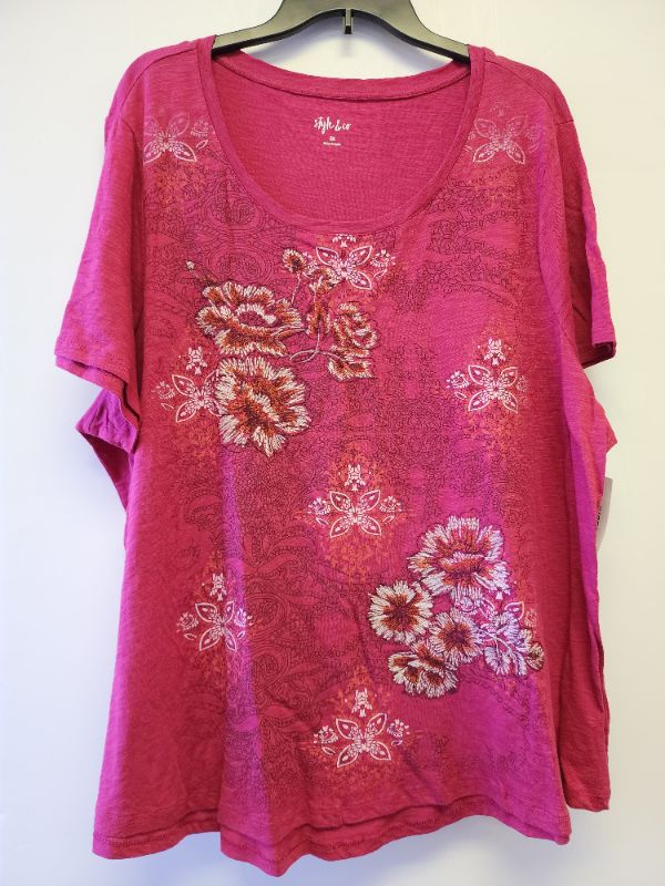 Photo 1 of STYLE & CO WOMEN'S PLUS SIZE SHORT SLEEVE TEE 3X