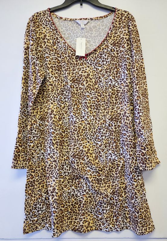 Photo 1 of CHARTER CLUB WOMEN'S MINI LEOPARD SLEEPSHIRT SIZE XL