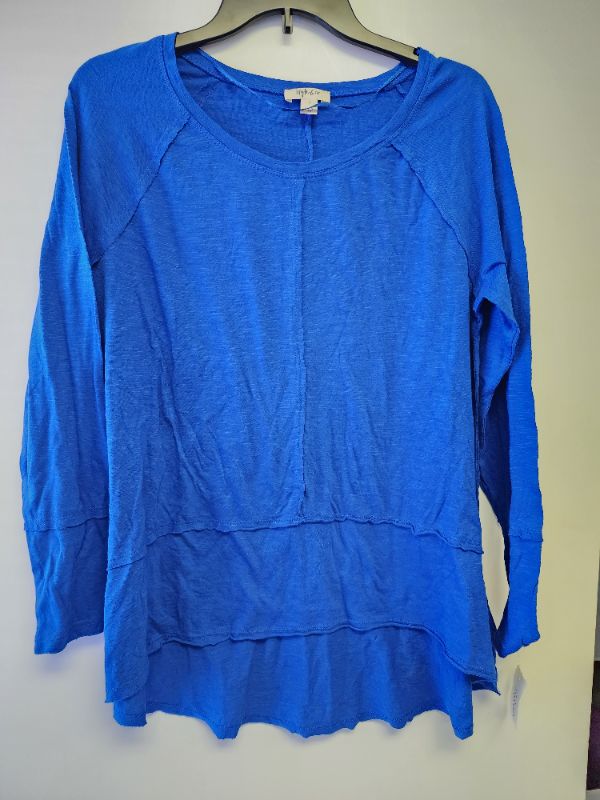 Photo 1 of STYLE & CO WOMEN'S LONG SLEEVE BLUE TEE SIZE S