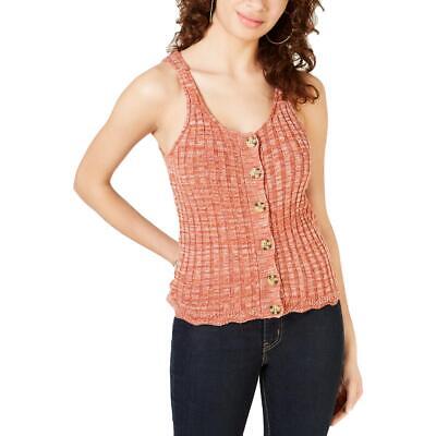 Photo 1 of American Rag Women's Junior  Orange Knit Marled Tank Top Shirt Size XXL