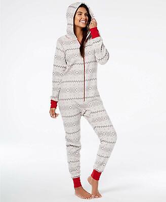 Photo 1 of Size M Macy's Family Pajamas Matching Women's Winter Fairisle Hooded One-Piece Size M