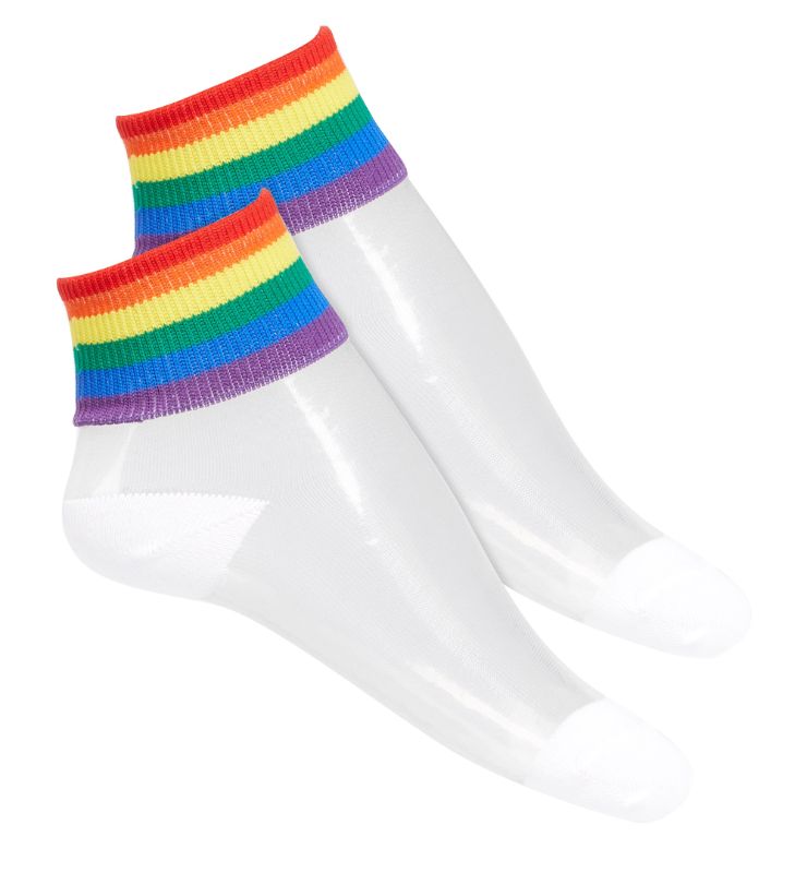 Photo 1 of INC INTERNATIONAL CONCEPTS ANKLE SHEER PRIDE SOCKS