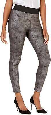 Photo 1 of INC INTERNATIONAL CONCEPTS FAUX LEATHER LEGGINGS SILVER XS