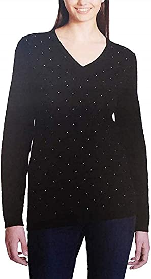 Photo 1 of DKNY Jeans Ladies' Embellished Sweater S/Black