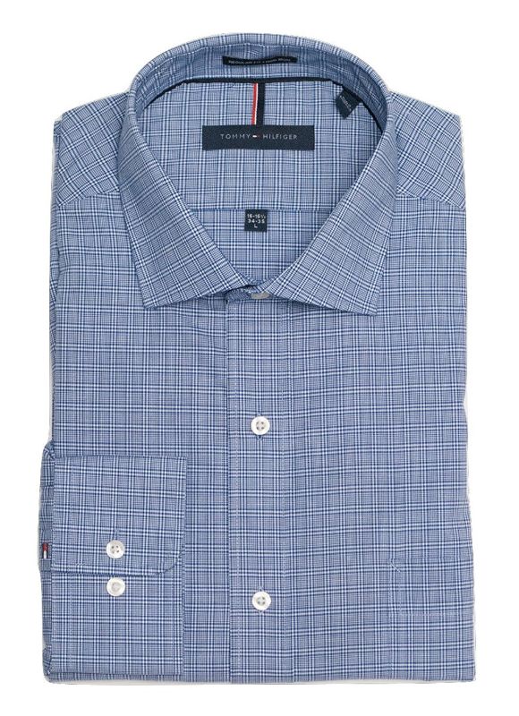 Photo 1 of Tommy Hilfiger Men's Long Sleeve Regular Fit Dress Shirt 16-161/2 Large