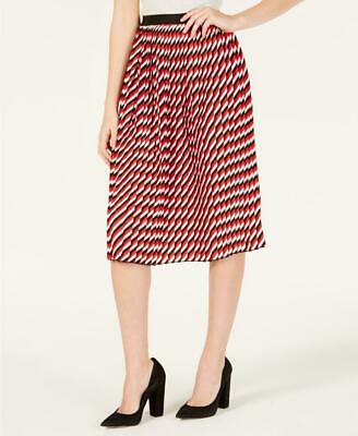 Photo 1 of Ultra Flirt By Ikeddi Juniors' Pleated Pull On Midi A Line Skirt Size L Red