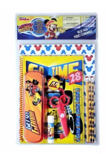 Photo 1 of Disney Mickey Mouse Kids Stationery Set Folders Pencils Notepad Eraser 11pc