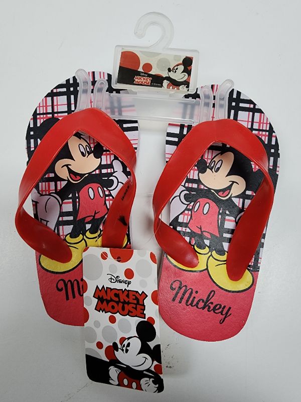 Photo 1 of SIZE 11/12 Disney Girls and Boys Mickey Mouse Flip Flop Sandals