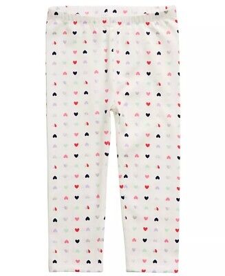 Photo 1 of First Impressions Infant Girl's Heart-Print Leggings White 12m