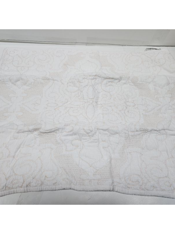 Photo 2 of Martha Stewart  gilda  Quilted Cotton Blend Standard Sham White