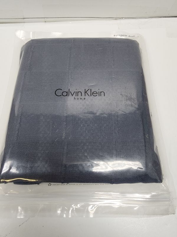 Photo 1 of CALVIN KLEIN Studio Collection Navy 100% COTTON EUROPEAN SHAM 26"X26"