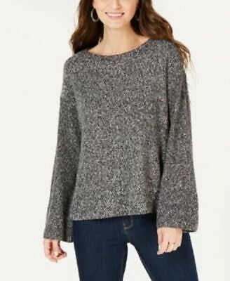 Photo 1 of STYLE & CO Long Sleeve Boat Neck Marled Sweater Gray L