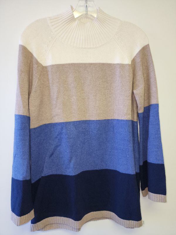 Photo 1 of CHARTER CLUB  Women’s Stripped Mock Neck Sweater Size Medium