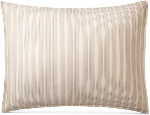 Photo 1 of Ralph Lauren Graydon Bold Stripe Standard Sham Dune and Linen Color Pillow Cover