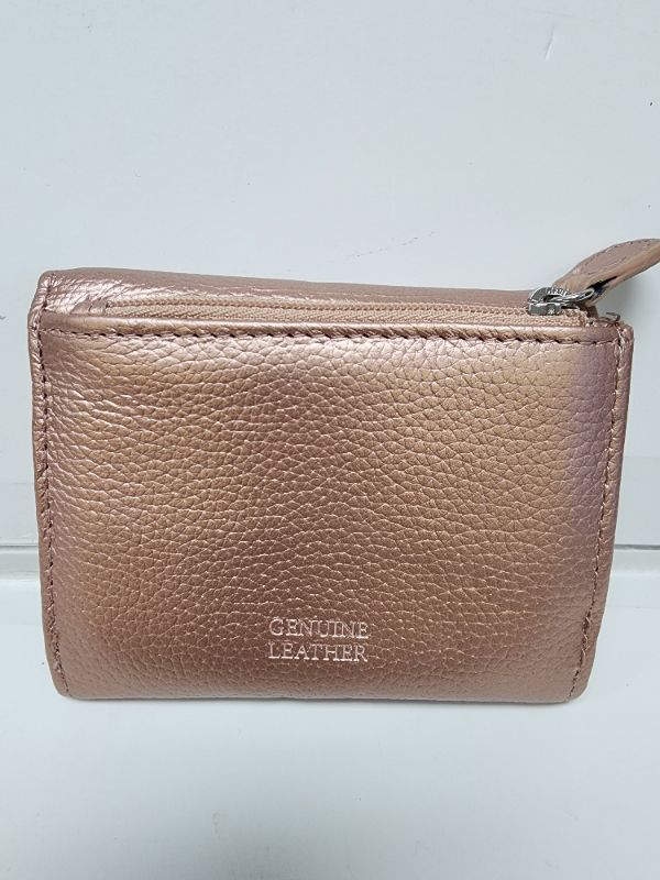 Photo 2 of Gianni Bernini leather trifold women wallet rose gold