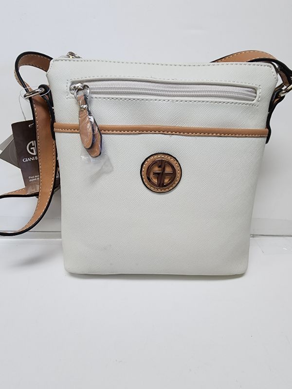 Photo 2 of New Giani Bernini Saffiano White Leather Women Handbag Shoulder Purse Crossbody (please see all pictures scuff)